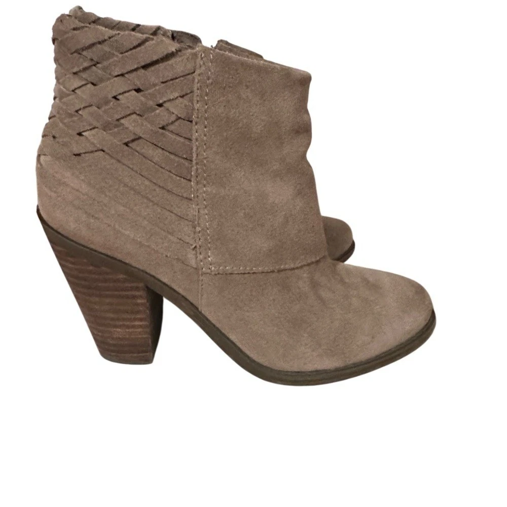 Jessica Simpson Crais Stivaletti Donna In Pelle Scamosciata Finta, Colore Tobacco, Taglia 9, Con Cerniera E Fodera In Tessuto