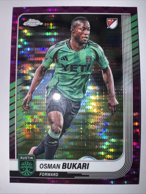 #ad 2025 Topps Chrome MLS #138 Osman Bukari Magenta Pulsar Refractor $2.00