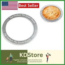 Reusable 10-Inch Aluminum Pie Crust Shield, Oven Safe, Christmas Baking Tool