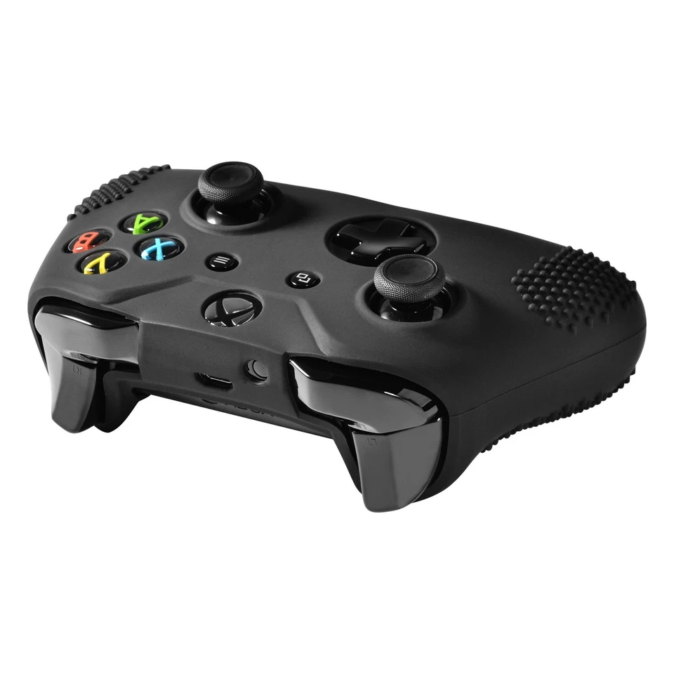 1x Black Silicone Protective Skin Case Cover for Microsoft xBox One Controller - Image 3 of 4