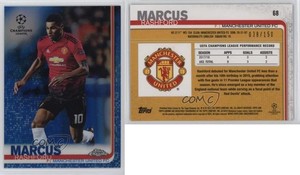 2018-19 Topps Chrome UCL Blue Refractor /150 Marcus Rashford #68