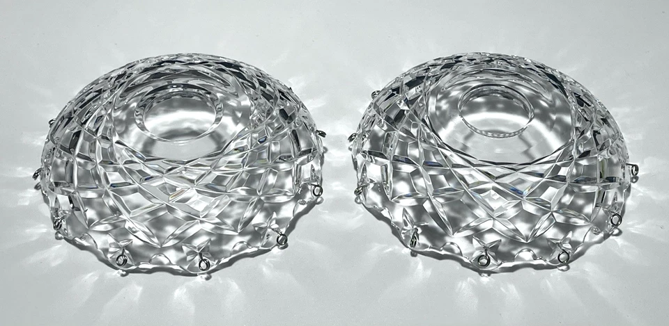 2 LUSTRE/CANDELABRO DE CRISTAL WATERFORD SUBSTITUIÇÃO BOBECHE 12 PINOS 4 5/8" - Imagem 4 de 4