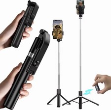180Cm Handy Stativ & Selfie Stick, Aluminium Integriertes Ausziehbares Stativ Fü