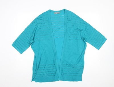 Muskatnuss Damen grün Größe 14 offen Strick Cardigan
