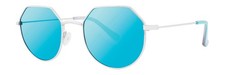 Kensie Make-Believe Sunglasses Sun Glasses Silver Polarized Authentic New 49mm