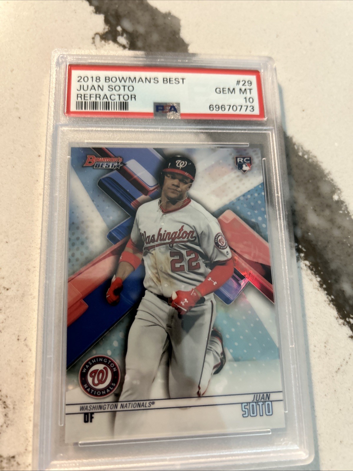 2018 Bowman's Best Juan Soto #29 Refractor (RC) PSA 10 Gem Mint Rookie