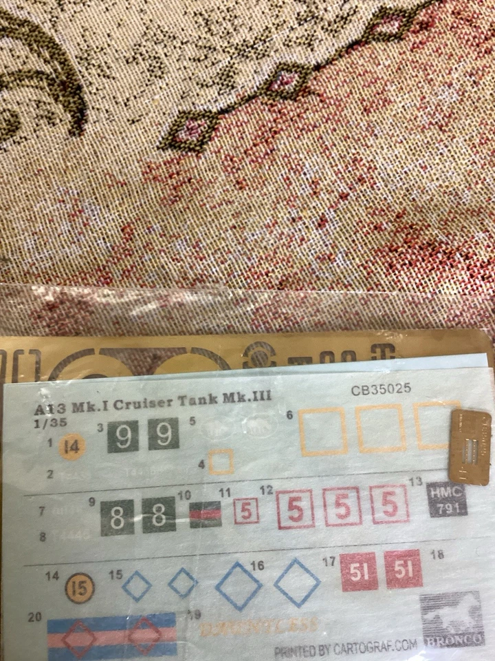 BRONCO-CB35025-A13 Cruiser Tank MK.III-Scala 1/35 -2009-fotoincisioni - Immagine 2 di 3