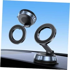 Vacuum Magnetic Phone Holder for Car,Suction Cup Phone Mount,Foldable Vacuum 