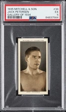 1935 MITCHELL & SON GALLERY OF 1934 #38 JACK PETERSEN PSA 5
