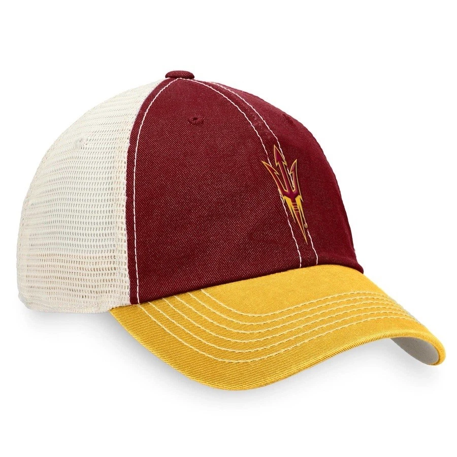 TOTW NCAA Arizona State Sun Devils Trucker Sombrero Gorra Hombres Snapback Ajustable NUEVO Foto 3 de 4