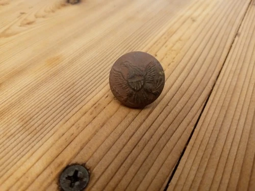 American Civil War Union uniform button found near battle of Petersburg Virginia