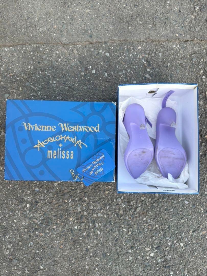 Vivienne Westwood Anglomania Melissa Purple Pumps High Heels Red
