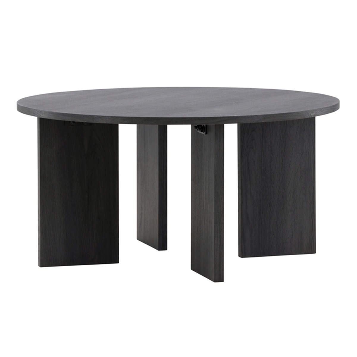 Table basse ronde Askeron 80cm finition noire minimaliste luxe