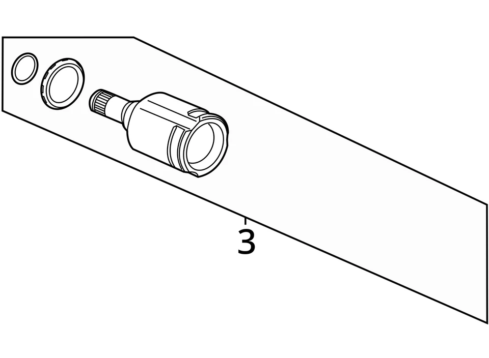 ADEQUADO PARA 2013-2015 KIT DE JUNTAS BUICK ENCORE-FRT WHL DRV SHF 95908483 - NOVO FABRICANTE DE EQUIPAMENTO ORIGINAL - Imagem 4 de 4