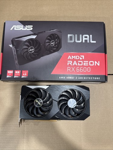 ASUS Dual Radeon RX 6600 8GB GDDR6 Graphics Card Dual-RX6600-8G - 第 1/3 張圖片
