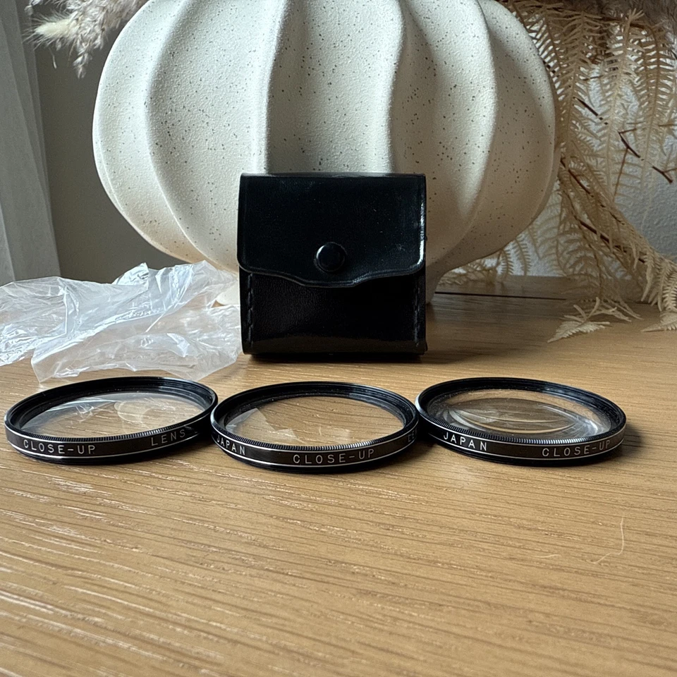 Vivitar 49mm Coated Close-Up Filter 3-Lens Set  +1 +2 +4 Diopters + Case EXC - Image 3 of 4