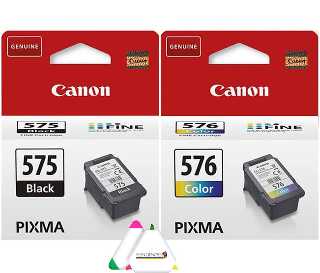 Cartouche PG 575 CL 576 anti-bavure pour corriger les erreurs d'impression sur Canon TR 4751