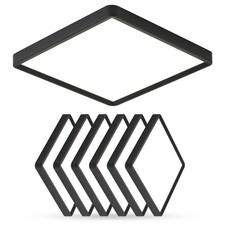 12 Inch 6PK Square LED Flush Mount Ceiling Light, 24W, 2500LM, 3000K/4000K/60...