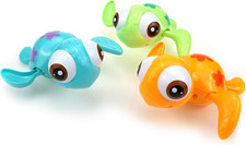 Wind-Up Swimming Sea Turtles Bath Toy, No Battery Mold-Free Anti-Rust Interactiv