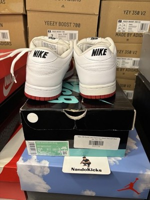 Nike SB Dunk Low Supreme Jewel Swoosh Red DS Size 8.5  display picture 1