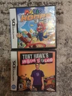Mario Hoops 3 on 3 (Nintendo DS, 2006) And Tony Hawk's American Sk8land