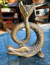 Dauphin en Bronze Art Deco Element Décoratif - Ancient Art Deco Bronze Dolphin