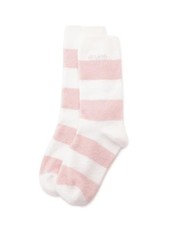 Gelato Pique Smoothy 2-Border Socks PWGS261501 Women's Pink Free Size  Japan