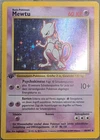 German 1st Edition Base Set Mewtwo Holographic Heavily Played