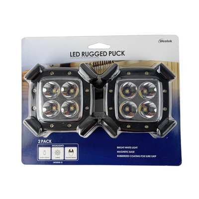 #ad 2 Pack Magnetic Battery LED Puck Light for Food Truck or Trailer $12.99