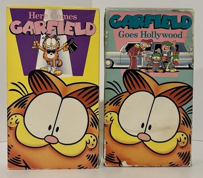 Garfield 1990 VHS Lot Of 2 Rare CBS FOX original And Late Era