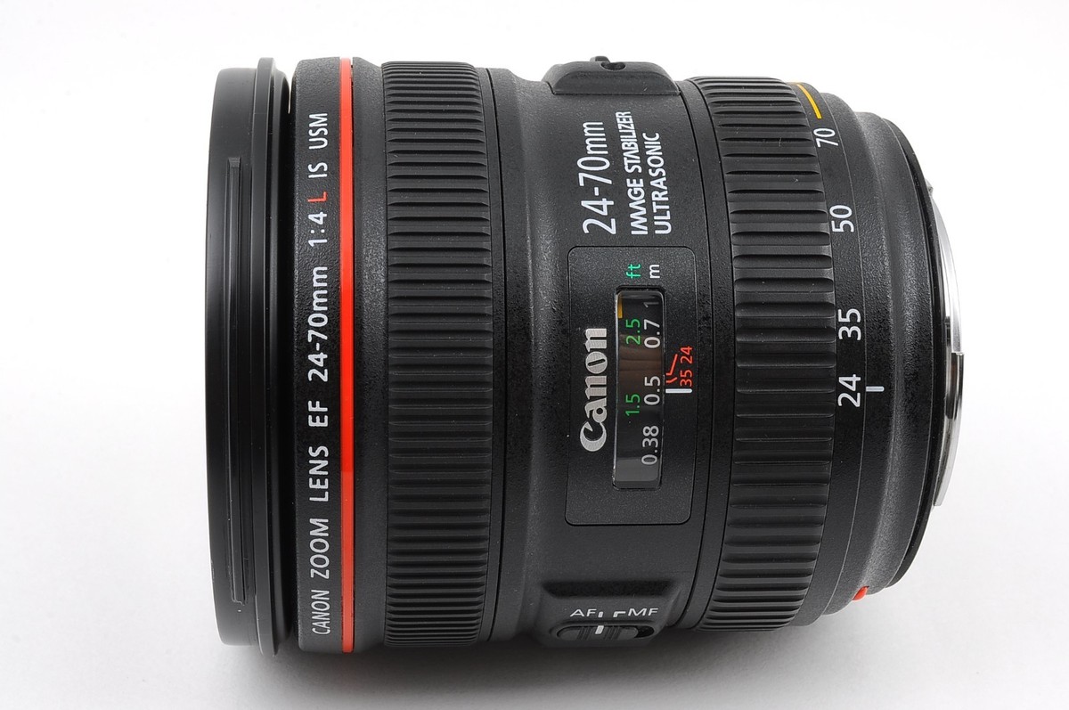 Canon EF 24-70mm f/4 L IS USM AF Lens + Hood [Mint] from Japan