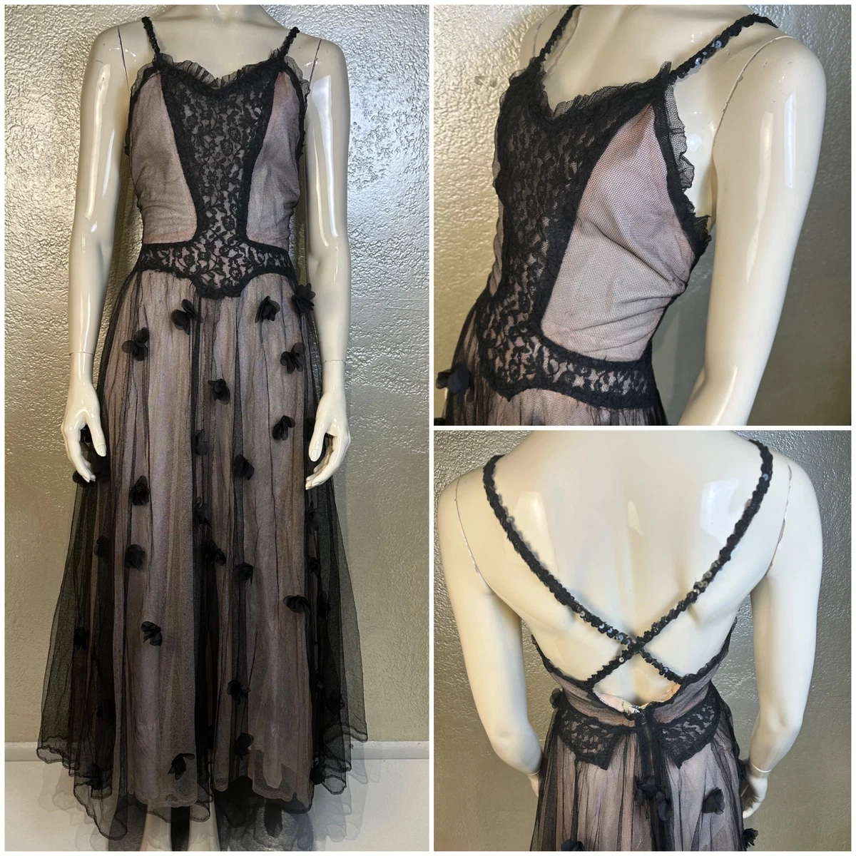 ebay chiffon dress N E W in the shop on eBay Dreamy1950s pink chiffon party dress XS 32 bust / 25 waist , ., ., #50sfashion #1950sfashion #vintagefashion #vintageclothing #vintageclothes