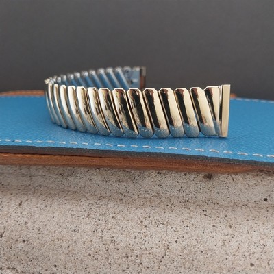 5/8'' Foster USA 10k Yellow Gold-Filled Unused 1950s Stretch Watch Band