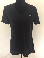 New Ladies Adidas Performance Women's Ultimate Short-Sleeve V-Neck Tee Sz:Medium