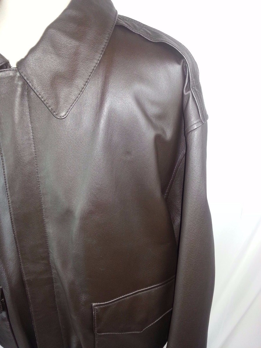 Air Force Airborne Leathers Brown Leather Flight Bomber