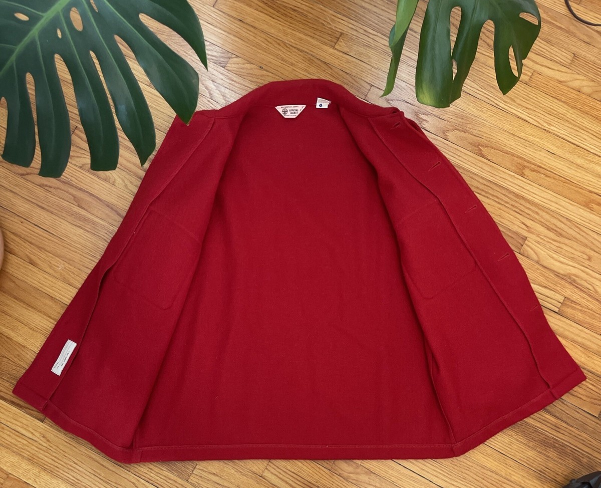 70's BOY SCOUTS OF AMERICA ヴィンテージジャケット Vintage Boy Scouts Jacket Mens XL Red Troop Leader 80s 90s