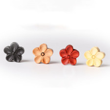 20X Flower Shape Wood Loose Beads Jewelry Making Charm Carved Chinese Diy Craft
