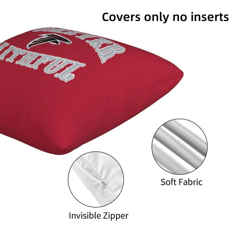 Atlanta Falcons Forever Faithful Throw Pillow Covers