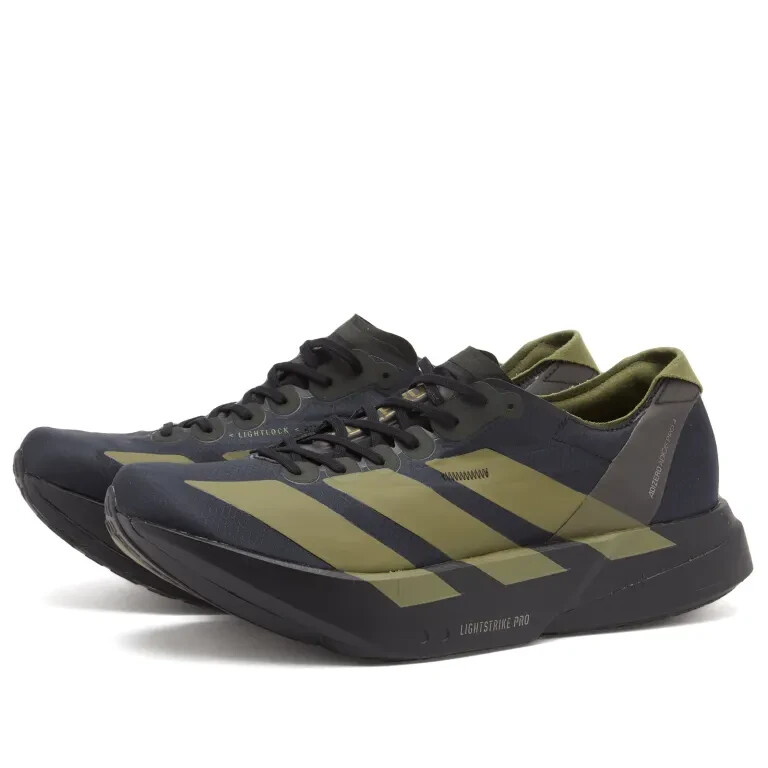 adizero Pro LIGHTSTRIKE シューズ 黒/黄 1秒でも速いタイムを目指すランナーへ、アディゼロシリーズ最新