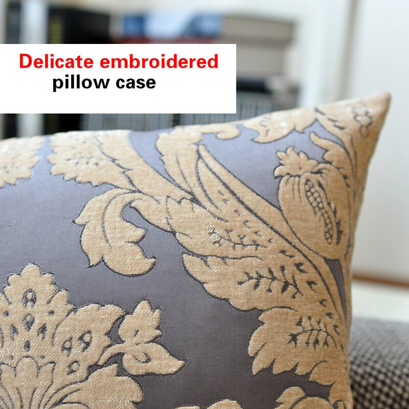 European Throw Sofa Pillow Case Pillow Cover Floral Cushion Cover Home Car Decor - Image 4 of 4