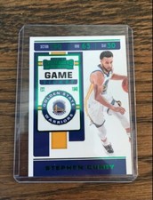 steph curry game ticket green card