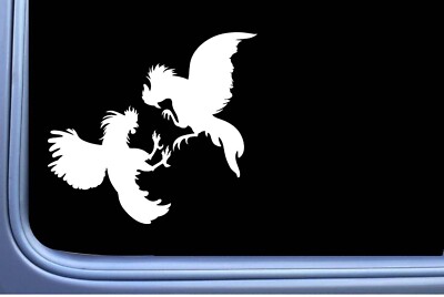 Game Cocks Rooster Fight os 446 Car Window 6'' DECAL STICKER