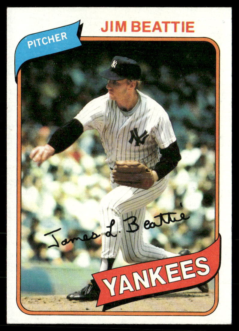 Jim Beattie 1980 Topps #334 New York Yankees Baseball Card