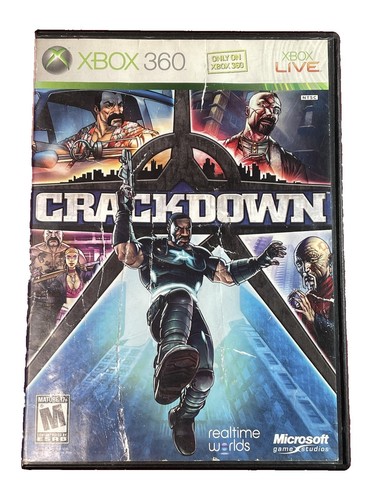 Microsoft Xbox 360 CRACKDOWN Video Game Complete Agent Of Justice