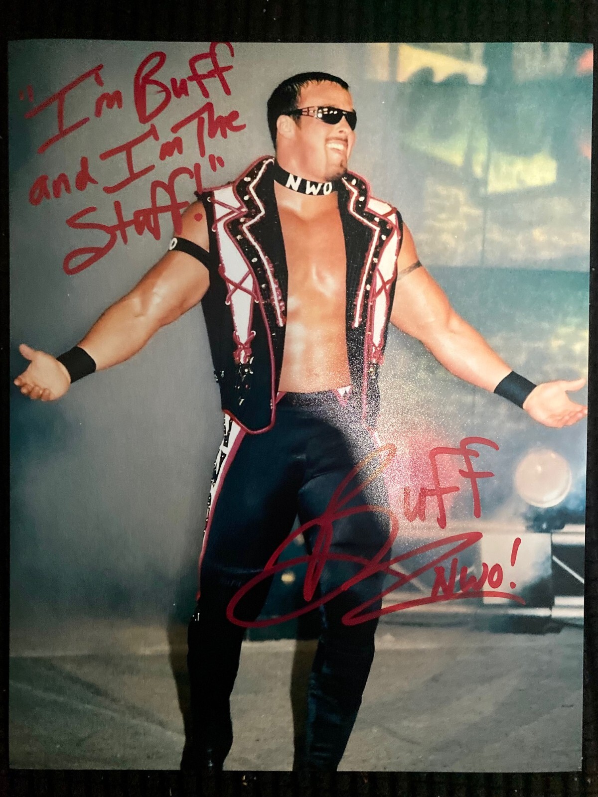 SIGNED BUFF BAGWELL 8x10 PHOTO! NWO! WCW! BUFF DADDY! | eBay