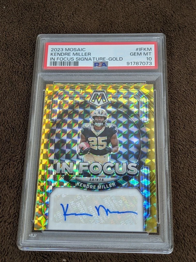 Kendre Miller Panini Mosaic in Focus Signature #IFKM Gold