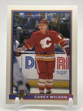 1991 Topps Bowman #265 Carey Wilson Calgary Flames