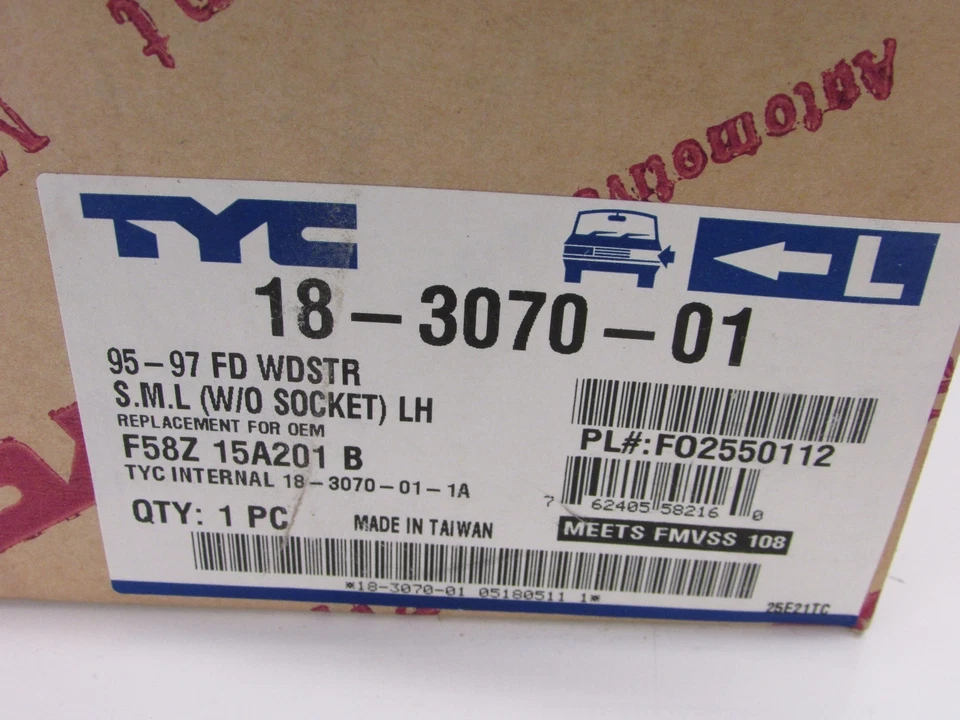 ¡NUEVO! 95-97 FORD WINDSTAR LADO DEL CONDUCTOR LH ÁMBAR ESQUINA INTERMITENTE LÁMPARA MARCADOR Foto 3 de 3