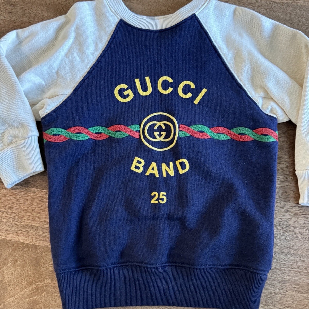 Kids Unisex Gucci logo-embroidered cotton sweatshirt 18-24 Months