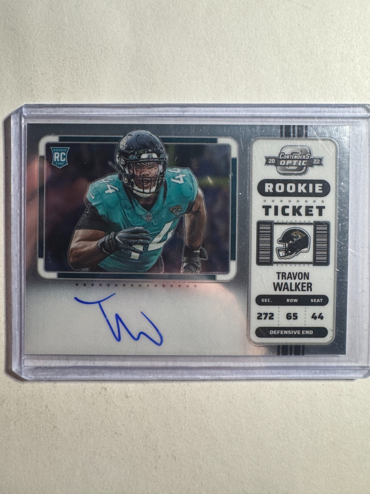 K295,340 - 2022 Panini Contenders Optic #135 Travon Walker Auto